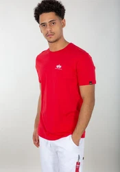 Alpha Industries T-Shirt Backprint T Rot/Dunkelrot
