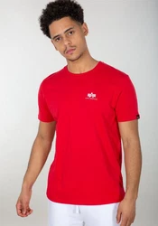 Alpha Industries T-Shirt Backprint T Rot/Dunkelrot