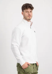 Alpha Industries Sweater Half Zip SL Creme/Weiß
