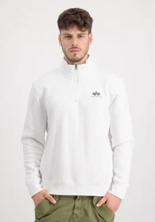 Alpha Industries Sweater Half Zip SL Creme/Weiß