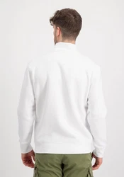 Alpha Industries Sweater Half Zip SL Creme/Weiß