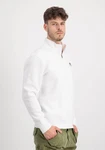 Alpha Industries Sweater Half Zip SL Creme/Weiß Alpha Industries Sweater Half Zip SL Creme/Weiß