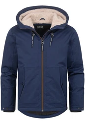 Indicode Winterjacke INKylian Dunkelblau/Hellblau