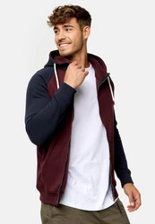 Indicode Kapuzenpullover INPulko Dunkelrot/Bordeaux/Rot/Braun