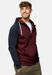 Indicode Kapuzenpullover INPulko Dunkelrot/Bordeaux/Rot/Braun