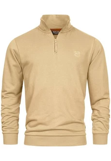 Indicode Strickpullover INBrandt Khaki/Beige/Braun