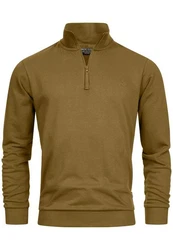Indicode Strickpullover INBrandt Khaki/Braun/Dunkelgrün