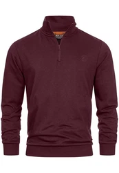 Indicode Strickpullover INBrandt Bordeaux/Dunkelrot