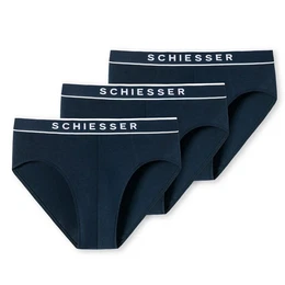 Slip 95/5 - Organic Cotton (3-St) sportlicher Webgummibund mit -Logo-Prgung
