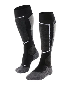 FALKE Skisocken SK2 Schwarz/Grau/Dunkelgrau