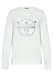 Chiemsee Sweatshirt im Label-Look Weiß/Creme/Grau/Rot/Orange
