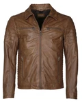 Maze Herren Lederjacke William Braun/Dunkelbraun/Beige