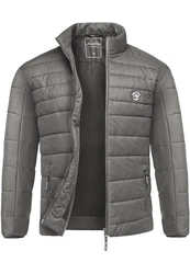Amaci&Sons Steppjacke Revere Herren Outdoor Basic Jacke Dunkelgrau/Grau