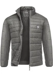 Amaci&Sons Steppjacke Revere Herren Outdoor Basic Jacke Dunkelgrau/Grau