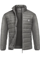 Amaci&Sons Steppjacke Revere Herren Outdoor Basic Jacke Dunkelgrau/Grau