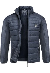 Amaci&Sons Steppjacke Revere Herren Outdoor Basic Jacke Dunkelblau/Blau