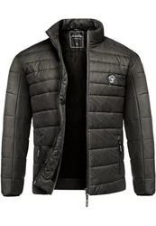 Amaci&Sons Steppjacke Revere Herren Outdoor Basic Jacke Dunkelgrün/Grau/Schwarz/Khaki/Dunkelgrau
