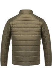 Amaci&Sons Steppjacke Revere Herren Outdoor Basic Jacke Dunkelgrün/Khaki