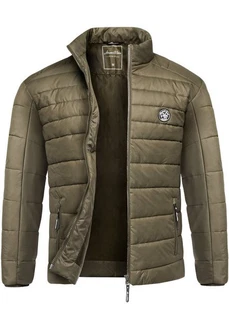 Amaci&Sons Steppjacke Revere Herren Outdoor Basic Jacke Dunkelgrün/Khaki