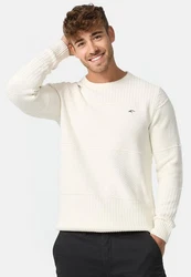 Indicode Herren Injustice Pullover mit Rundhals-Ausschnitt Creme/Weiß/Khaki/Beige