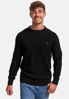 Indicode Herren Injustice Pullover mit Rundhals-Ausschnitt Black