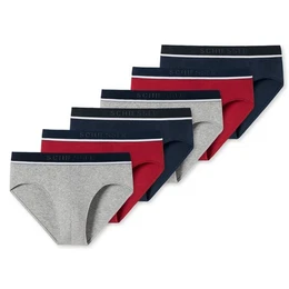 Slip Organic Cotton (3-St) mit sportlichem Webgummibund
