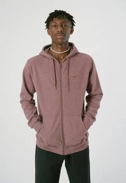 Sweatjacke Ligull mit kleiner Mwenstickerei