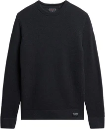 Strickpullover TEXTURED CREW KNIT JUMPER mit strukturiertem Waffelstrickmuster