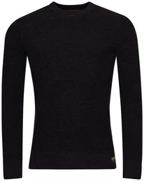 Strickpullover TEXTURED CREW KNIT JUMPER mit strukturiertem Waffelstrickmuster