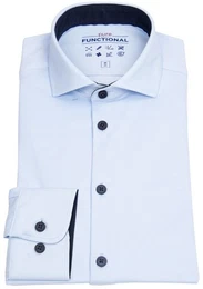 Businesshemd Slim Fit stark tailliert Haifischkragen Kontrastknpfe