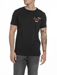 Replay Kurzarmshirt Schwarz/Grau