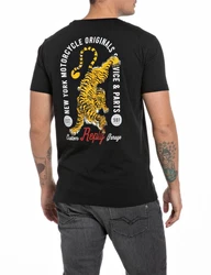 Replay Kurzarmshirt Schwarz/Grau