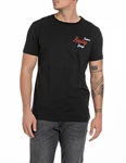 Replay Kurzarmshirt Schwarz/Grau