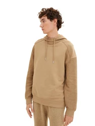 TOM TAILOR Sweatshirt Kapuzenpullover Braun/Beige/Khaki