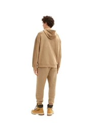 TOM TAILOR Sweatshirt Kapuzenpullover Braun/Beige/Khaki