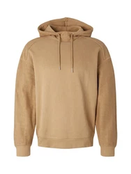 TOM TAILOR Sweatshirt Kapuzenpullover Braun/Beige/Khaki