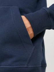 Jack & Jones Kapuzensweatshirt JCOBLACK SWEAT HOOD CH Dunkelblau/Blau