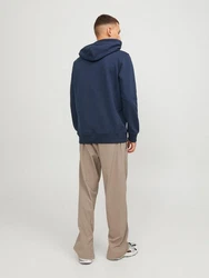 Jack & Jones Kapuzensweatshirt JCOBLACK SWEAT HOOD CH Dunkelblau/Blau