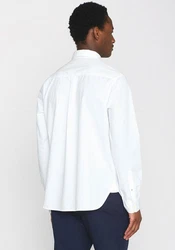 KnowledgeCotton Apparel Langarmhemd ALF regular Weiß/Creme