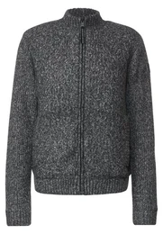Strickjacke mit Stehkragen