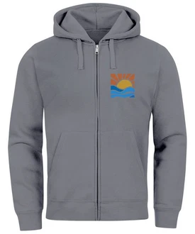 Neverless Sweatjacke Herren Zip Hoodie Pullover Kapuze Logo Print Hellgrau/Grau/Dunkelgrau Neverless Sweatjacke Herren Zip Hoodie Pullover Kapuze Logo Print Hellgrau/Grau/Dunkelgrau