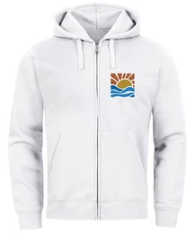 Sweatjacke Sweatjacke Herren Zip Hoodie Pullover Kapuze Logo Print Sommer Sonne