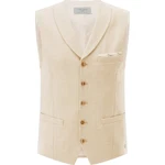 Carl Gross Anzugweste CG Wicklow-G Khaki/Beige/Orange/Weiß/Creme