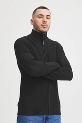11 Project Strickjacke PRKimmo Schwarz/Dunkelgrau/Braun/Grau
