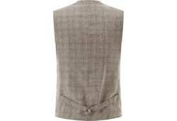 Carl Gross Anzugweste Wicklow-G Braun/Grau/Beige/Hellblau