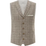 Carl Gross Anzugweste Wicklow-G Braun/Grau/Beige/Hellblau