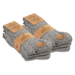 Norwegersocken Herren Winter Norweger Socken (6 Paar) Frottee Plschsohle