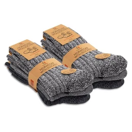 Norwegersocken Herren Winter Norweger Socken (6 Paar) Frottee Plschsohle