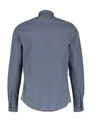 LERROS Langarmhemd Minimal-AOP Dunkelblau/Blau/Hellblau