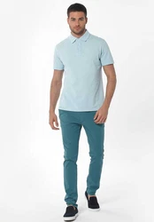 ORGANICATION Poloshirt Men's Polo Shirt Blau